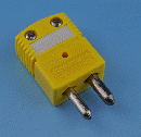 OMEGA 熱電対標準コネクタ(オス)Kタイプ(黄色)　OSTW-K-M