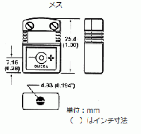 OMEGA 熱電対ミニチュアコネクタ(メス)Tタイプ(青色)SMPW-T-F