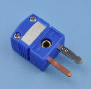 OMEGA 熱電対ミニチュアコネクタ(オス)Tタイプ(青色) SMPW-T-M　100個