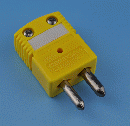 OMEGA 熱電対標準コネクタ(オス)Kタイプ(黄色)OSTW-K-M  100個