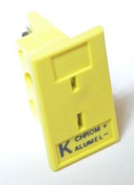 OMEGA 熱電対ミニチュアコネクタ用パネルジャック Kタイプ(黄色)メス MPJ-K-F