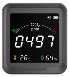 卓上・壁掛けCO2モニター　BS-CO2D-PTH-9C