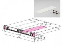 KRA1-PWX HALF PAIR型　PWX 1Uハーフ実装用ラックマウントアダプタ(2台用)