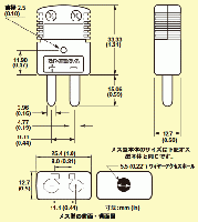 OMEGA 熱電対標準コネクタ(オス)Eタイプ(紫色)　OSTW-E-M 100個