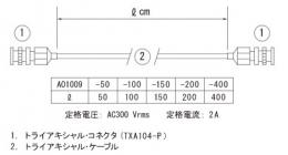 A01009-100型　入力ケーブル