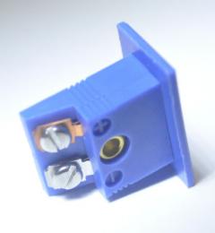 OMEGA 熱電対ミニチュアコネクタ用パネルジャック Tタイプ(青色)メス MPJ-T-F