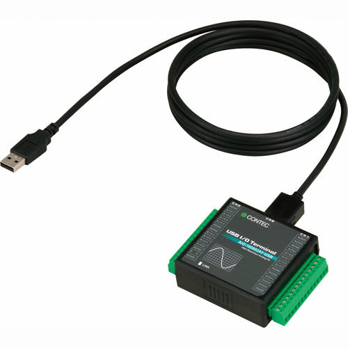 計測器ワールド(日本電計株式会社) / USB2.0 AIO-160802AY-USB型 USB アナログ入出力ターミナル・ユニット コンテック