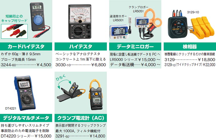 計測器ワールド日本電計株式会社 / 予算別計測器ガイド