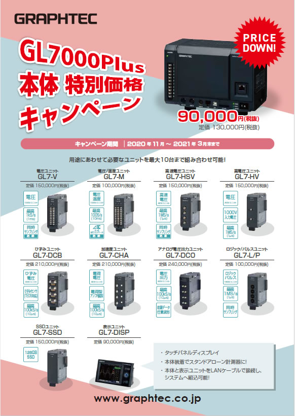 GL7000Plus 本体 特別価格キャンペーン