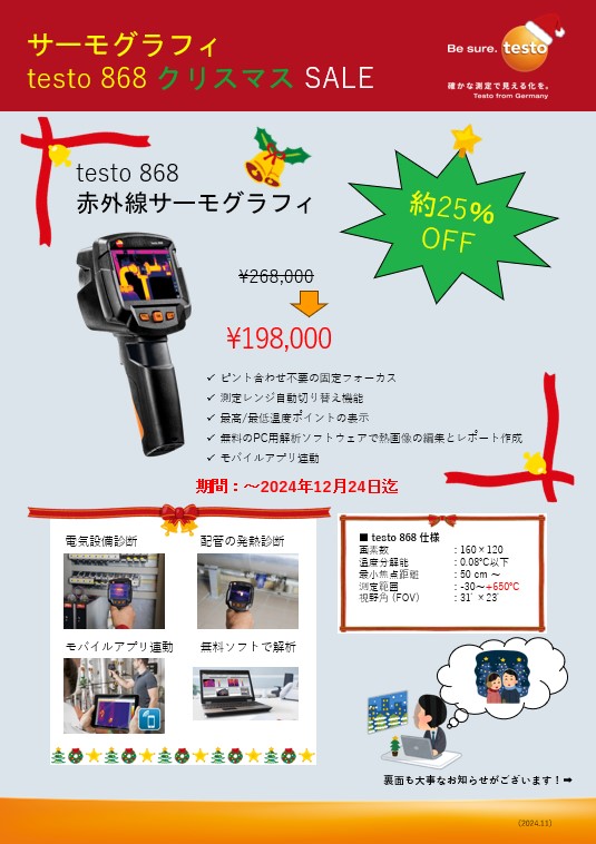 testo868 クリスマスセール