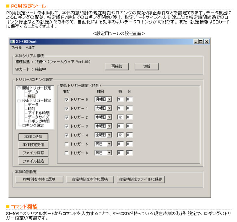 計測器ワールド(日本電計株式会社) / SI-40SD インターフェース